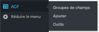 Menu ACF
