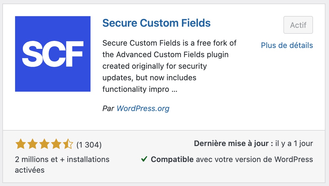 Extension Secure Custom Fields